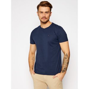 Tommy Jeans T-shirt DM0DM04411 Tamnoplava Slim Fit