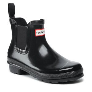 Gumene čizme Hunter Original Chelsea Gloss WFS2078RGL Crna
