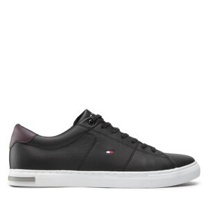 Tenisice Tommy Hilfiger Essential Leather Detail Vulc FM0FM04047 Crna