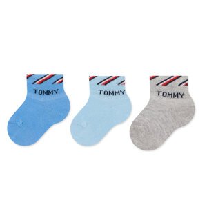 Set od 3 para dječjih visokih čarapa Tommy Hilfiger 701220277 Šarena