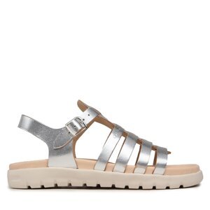 Sandale Geox J Sandal Soleima Gir J35GSB000CFC1007 D Srebrna