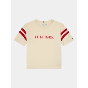 Tommy Hilfiger T-shirt Monotype Varsity KG0KG07717 D Bež Relaxed Fit