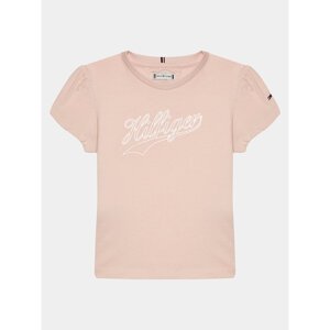 Tommy Hilfiger T-shirt Hilfiger Script Tee S/S KG0KG07714 Ružičasta Regular Fit