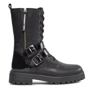 Čizme Karl Lagerfeld Kids Z19112 S Crna