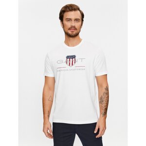 Gant T-shirt Reg Archive Shield Ss 2003199 Bijela Regular Fit