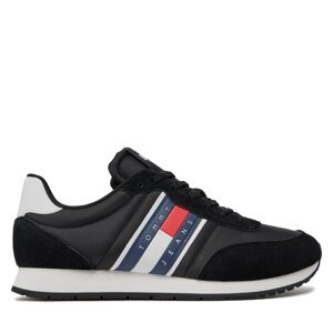 Tenisice Tommy Jeans Tjm Runner Casual Ess EM0EM01351 Crna