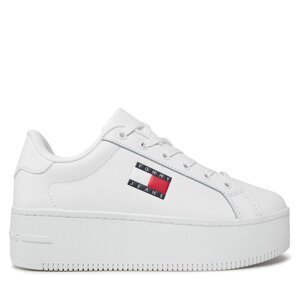 Tenisice Tommy Jeans Tjw Flatform Ess EN0EN02518 Bijela
