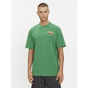 Puma T-shirt For The Fanbase Graphic 624395 Zelena Relaxed Fit