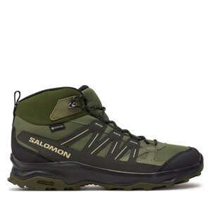 Trekking Salomon Grivola Mid Gore-Tex L47606400 Zelena