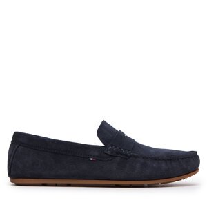 Mokasinke Tommy Hilfiger Casual Hilfiger Suede Driver FM0FM04998 Tamnoplava