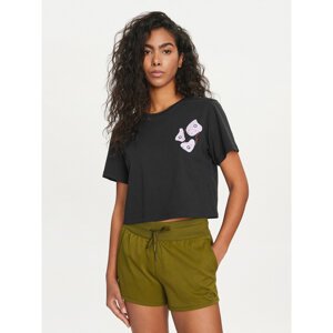 The North Face T-shirt NF0A87FJ Crna Regular Fit