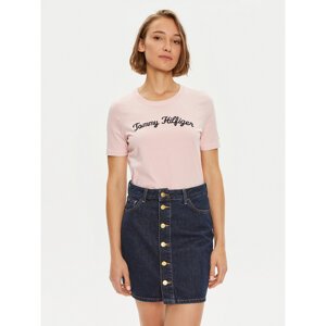 Tommy Hilfiger T-shirt Script WW0WW42589 Ružičasta Regular Fit