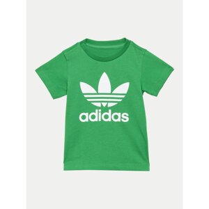 adidas T-shirt Trefoil IY4028 Zelena Regular Fit