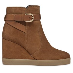 Čizme Geox D Elidea Wedge D46VQA 02243 CD500 Smeđa