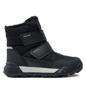 Čizme za snijeg Geox J Trekkyup Boy B Abx J46MBF 0FU50 C9999 S Crna