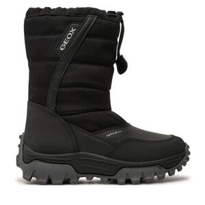 Čizme za snijeg Geox J Himalaya Boy B Abx J26FRA 0FU54 C9999 S Crna