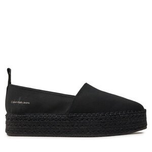 Espadrile Calvin Klein Jeans Platform Espadrille Mix Ml Mtl YW0YW01622 Crna