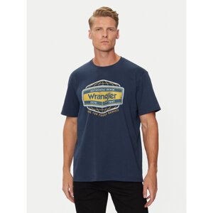 Wrangler T-shirt Americana 112357448 Plava Regular Fit