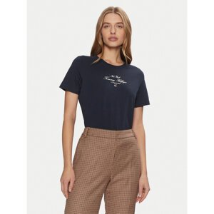 Tommy Hilfiger T-shirt WW0WW43895 Tamnoplava Regular Fit