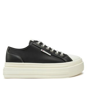 Tenisice Tommy Jeans Foxing EN0EN02714 Crna
