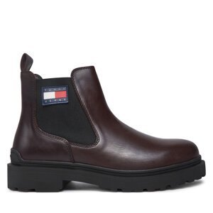 Chelsea cipele Tommy Jeans Tjm Leather Chelsea Boot EM0EM01448 Smeđa