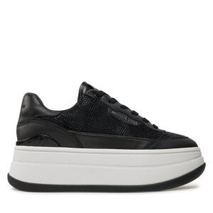 Tenisice MICHAEL Michael Kors Hayes Embellished Leather Sneaker 43F4HYFS1D Crna