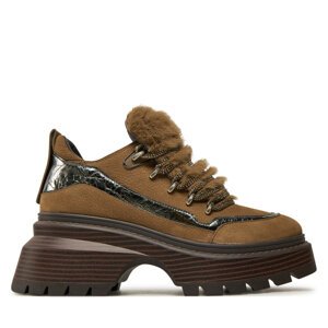 Cipele MICHAEL Michael Kors Shiloh Bootie 40F4SSFE8L Smeđa