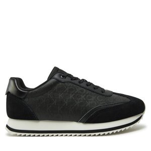 Tenisice Calvin Klein Runner Lace Up - Mono Mix HW0HW02294 Crna