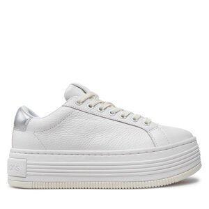 Tenisice Calvin Klein Jeans Bold Flatf Low Mix Ohb YW0YW01632 Bijela