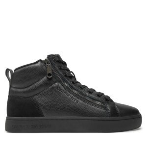 Tenisice Calvin Klein Jeans Classic Cupsole Zip Mid In YM0YM01156 Crna