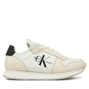 Tenisice Calvin Klein Jeans Runner Sock Laceup Ml Lth YW0YW01616 Bijela
