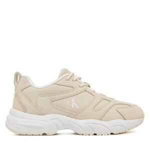 Tenisice Calvin Klein Jeans Retro Tennis Low Mg Mix Media Wn YW0YW01639 Écru