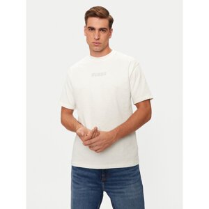 Guess T-shirt Z4BI00 KCE21 Écru Regular Fit