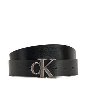 Muški remen Calvin Klein Jeans Monogram Plaque 35mm Rev/Adj LV04G7002G Crna