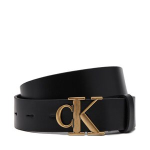 Ženski remen Calvin Klein Jeans Monogram Placque Buckle 30Mm LV04K7002G Crna