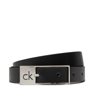 Ženski remen Calvin Klein Ck Cut Square Buckle 2.0 K60K613155 Crna
