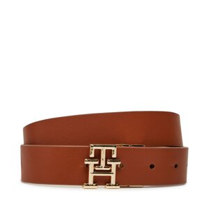 Ženski remen Tommy Hilfiger Th Logo Rev 3.0 AW0AW17247 Smeđa