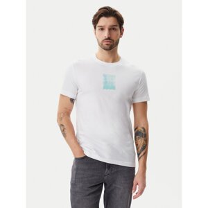 Calvin Klein Jeans T-shirt Brush Stroke J30J327522 Bijela Regular Fit
