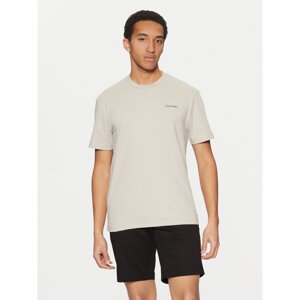 Calvin Klein T-shirt Micro Logo K10K109894 Bež Regular Fit