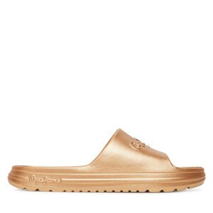 Natikače Pepe Jeans Beach Slidemet PLS70165 Zlatna