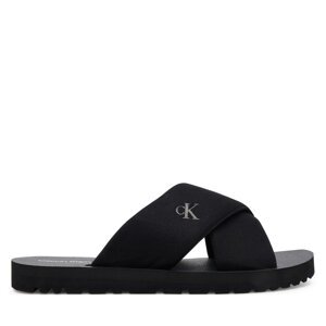Natikače Calvin Klein Jeans Cross Sandal Crxs Tx YM0YM01223 Crna
