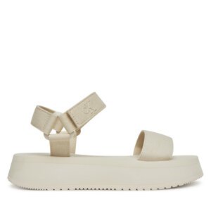 Sandale Calvin Klein Jeans Sandal Velcro Webbing Mg YW0YW01693 Écru