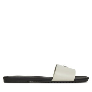 Natikače Calvin Klein Jeans Flat Sandal Slide Mg YW0YW01697 Bijela