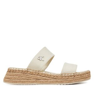 Espadrile Calvin Klein Jeans Sporty Rope Mg Lth Webbing YW0YW01704 Bež