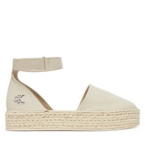 Espadrile Calvin Klein Jeans Flatform Espadrille Sling Mg YW0YW01735 Bež