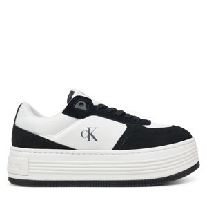 Tenisice Calvin Klein Jeans Bold Flatf Low Lace Mix YW0YW01742 Bijela
