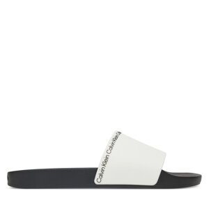 Natikače Calvin Klein Pool Slide Rubber HM0HM00981 Bijela