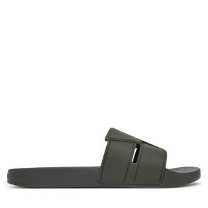 Natikače Calvin Klein Pool Slide Double T HM0HM01752 Kaki