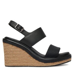 Espadrile Calvin Klein Wedge Sandal 70 - Jacq HW0HW02386 Crna