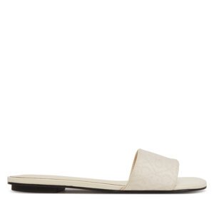 Natikače Calvin Klein Flat Slide Jacq HW0HW02388 Écru
